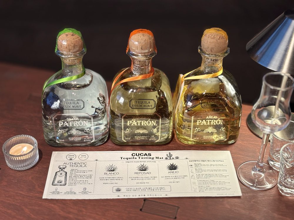 PATRÓN Flight Set — Silver, Reposado, Añejo